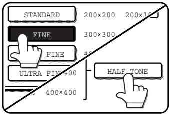 STANDARD 200×200 200×10 PINE 300×300 FINE 400×400 ULTRA FIN:400 HALF TONE 400×400