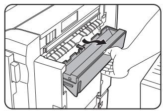 SHARP DM-3551 - Open the front cover and pull out the stapler unit. - 6