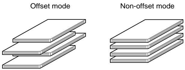 Offset mode Non-offset mode