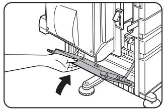 SHARP DM-3551 - Close the left cover of the stand/paper drawer. - 1