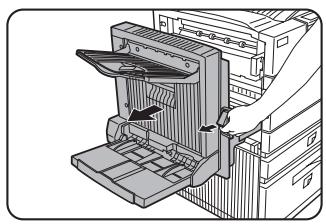 SHARP DM-3551 - Unlatch the duplex module and slide it to the left. - 1
