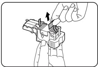 SHARP DM-3551 - Remove the tape from the staple cartridge by pulling it straight. - 1