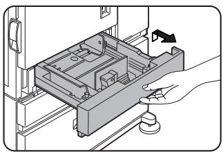 SHARP DM-3551 - Pull out paper tray 1. - 1