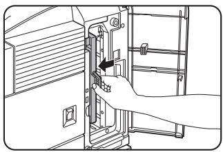 SHARP DM-3551 - Open the paper guide. - 1
