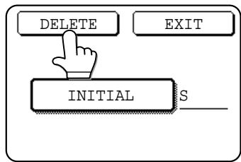 SHARP DM-3551 - Touch the DELETE key. - 1