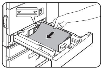 SHARP DM-3551 - Load paper into the tray. - 1