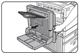SHARP DM-3551 - Unlatch the duplex module and slide it to the left. - 1
