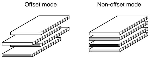 Offset mode Non-offset mode