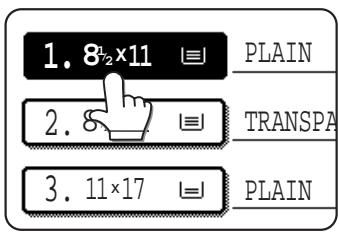 1. 8½×11 2. 5 3. 11×17 PLAIN TRANSPA PLAIN