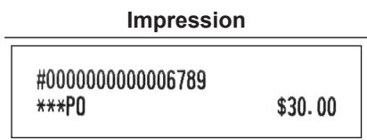 Impression #0000000000006789 ***P0 $30.00