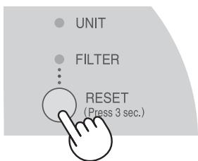 SHARP IG-CL15U - Press the Filter Reset Button for 3 seconds. - 1