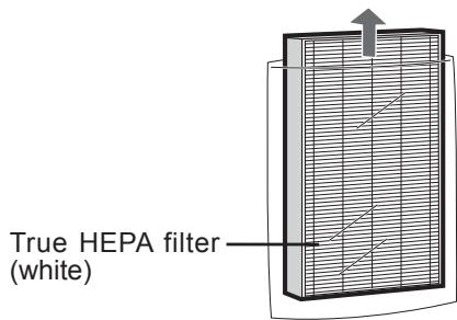 SHARP KC-850U - Remove the Washable Deodorizing filter (black) and True HEPA filter (white) from the plastic bags. - 1