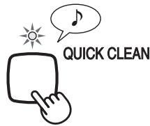 SHARP KC-850U - Press the QUICK CLEAN MODE Button on the display to select this mode. - 1