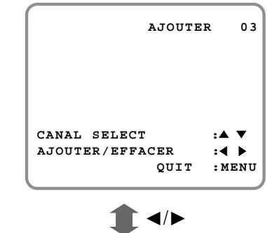 SHARP VC-A565U - Pour ajouter un nouveau canal à la mémoire ou effacer un canal en mémoire - 3