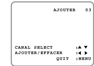SHARP VC-H810U - Pour ajouter un nouveau canal à la mémoire ou effacer un canal en mémoire - 3