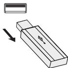 SHARP XL-HF151PHBK - To remove USB memory device - 1