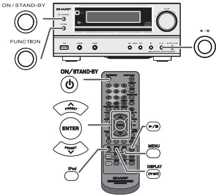 SHARP XL-HF151PHBK - iPod or iPhone playback - 1