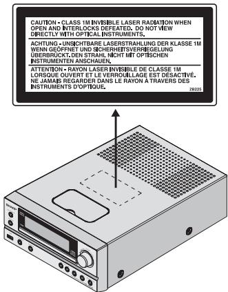 SHARP XL-HF151PHBK - Warning: - 1