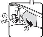 SHARP AN-3DG10S/R/A - Remplacement de la pile - 2