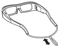 SHARP AN-3DG10S/R/A - Montage de l'élastique pour lunettes 3D - 2