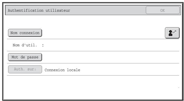 SHARP MX-2600N/3100N - Authentication par nom d'utilisateur et mot de passe - 1