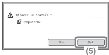 SHARP MX-2600N/3100N - Annulation d'une impression (au niveau de la machine) - 3