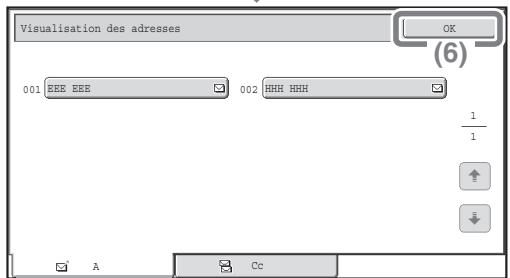 SHARP MX-2600N/3100N - Sélectionnez les réglages sur l'écran tactile. - 2
