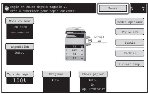 SHARP MX-2600N/3100N - Interruption d'un travail de COPIE - 2