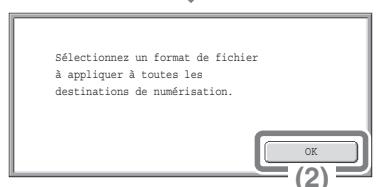 SHARP MX-2600N/3100N - Sélectionnez les réglages sur l'écran tactile. - 1