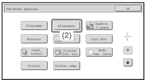 SHARP MX-2600N/3100N - Sélectionnez les réglages sur l'écran tactile. - 1