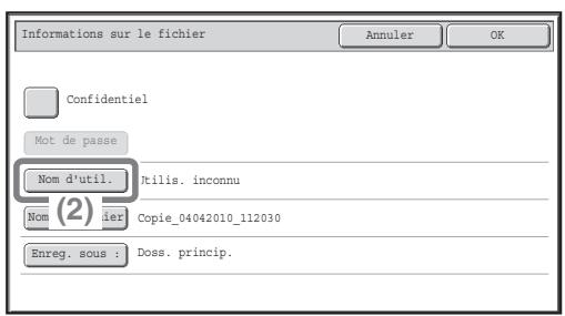 SHARP MX-2600N/3100N - Sélectionnez les réglages sur l'écran tactile. - 1