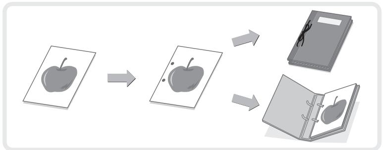 SHARP MX-2600N/3100N - Perforation dans les feuilles imprimées (perforeuse) - 1