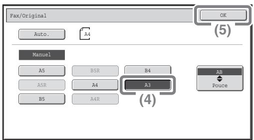 SHARP MX-2600N/3100N - Sélectionnez les réglages sur l'écran tactile. - 2