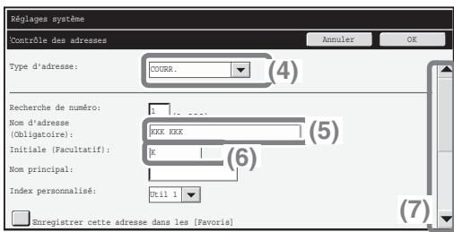 SHARP MX-2600N/3100N - Sélectionnez les réglages sur l'écran tactile. - 3