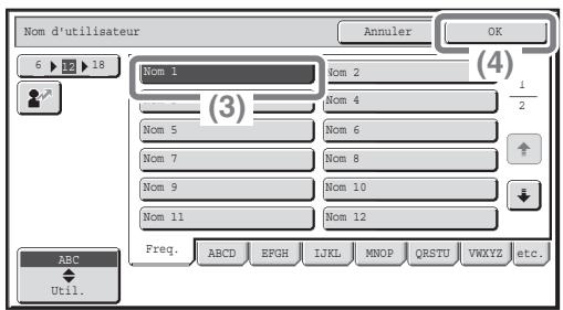 SHARP MX-2600N/3100N - Sélectionnez les réglages sur l'écran tactile. - 2