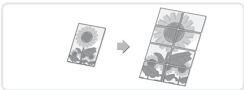 SHARP MX-2600N/3100N - Création d'un grand poster (agrandissement multi-pages) - 1