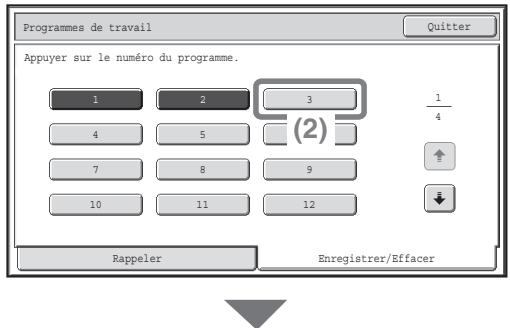 SHARP MX-2600N/3100N - Enregistrement d'un programme de travail - 3