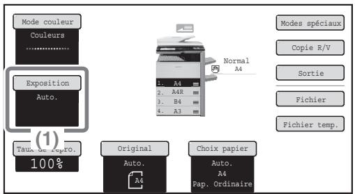 SHARP MX-2600N/3100N - Positionnez l'original. - 1