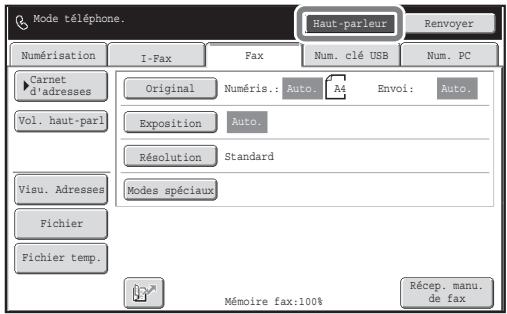 SHARP MX-2600N/3100N - Numérorotation à l'aide du haut-parleur - 1