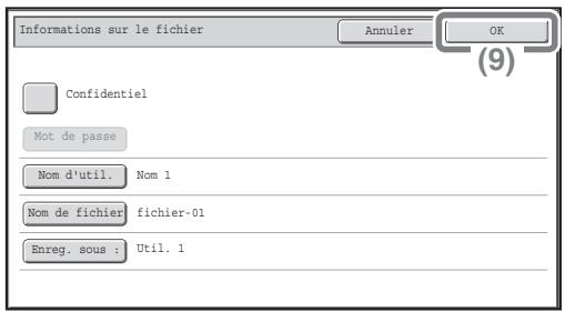 SHARP MX-2600N/3100N - Sélectionnez les réglages sur l'écran tactile. (suite) - 1