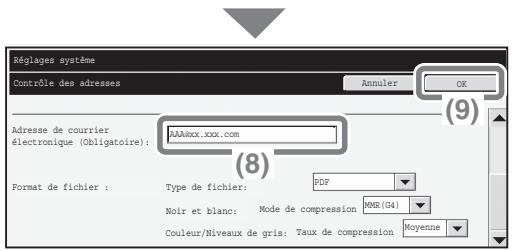 SHARP MX-2600N/3100N - Sélectionnez les réglages sur l'écran tactile. - 4