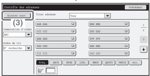 SHARP MX-2600N/3100N - Sélectionnez les réglages sur l'écran tactile. - 2