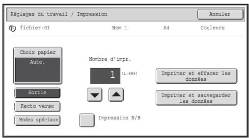 SHARP MX-2600N/3100N - Impression d'un fichier enregistre - 4