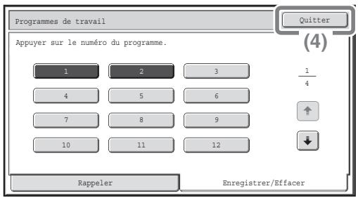 SHARP MX-2600N/3100N - Sélectionnez les réglages sur l'écran tactile. - 2