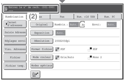 SHARP MX-2600N/3100N - Envoi par numéro de recherche - 2