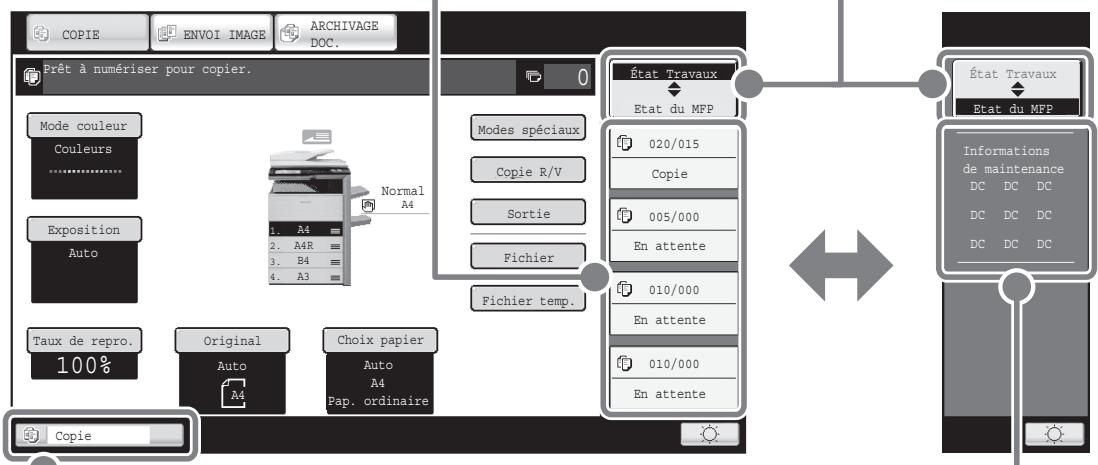 SHARP MX-2600N/3100N - Touche de sélection d'affichage - 1