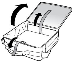 SHARP XG-F210X - Comment utiliser la mallette de rangement - 3