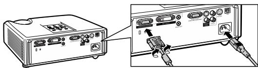 SHARP XG-F210X - Installation et projection - 4