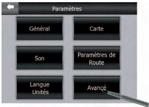 SILVERCREST MYGUIDE 3100 - Sélection du menu «Paramètres» - 1