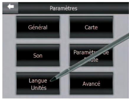 SILVERCREST MYGUIDE 3100 - Sélection du menu «Paramètres» - 1